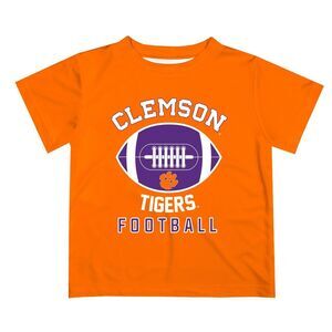 Clemson Tigers Football White Short Sleeve Tee Shirt